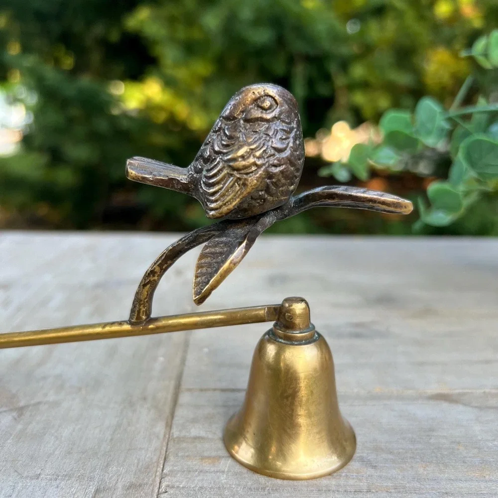 Vintage Brass Bird Candle Snuffer